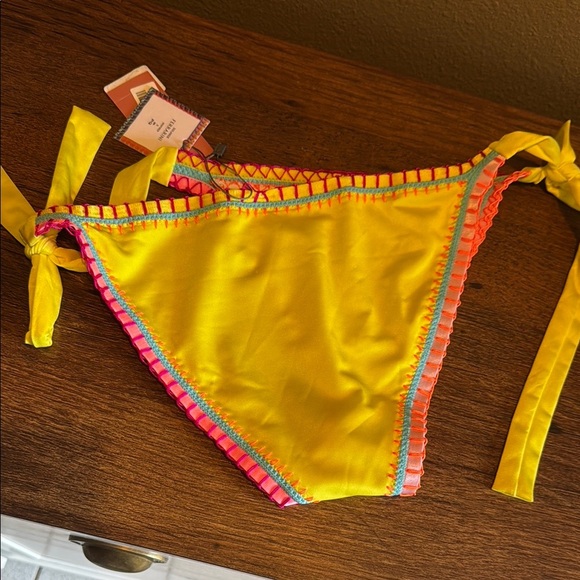 PQ Swim Yellow and Pink Bikini Bottom - Picture 2 of 3